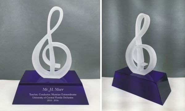 Engraved Music Award Treble Clef